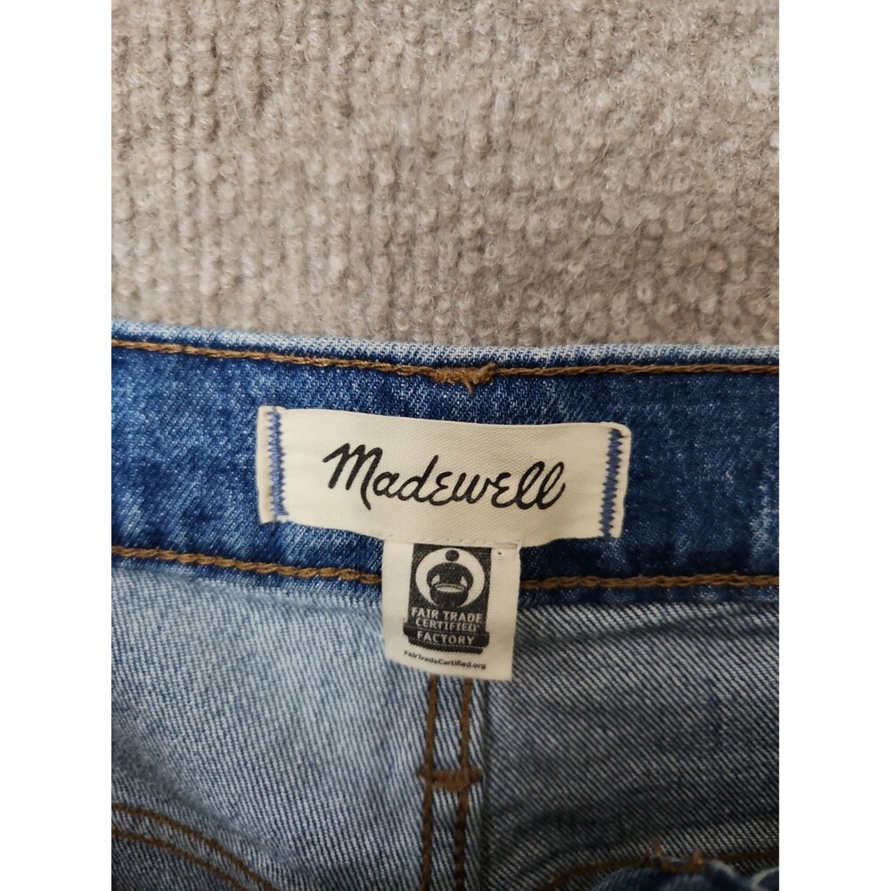 Madewell Perfect Vintage Wide-Leg Crop Jeans Womens 30 Blue Medium Wash - Picture 9 of 12